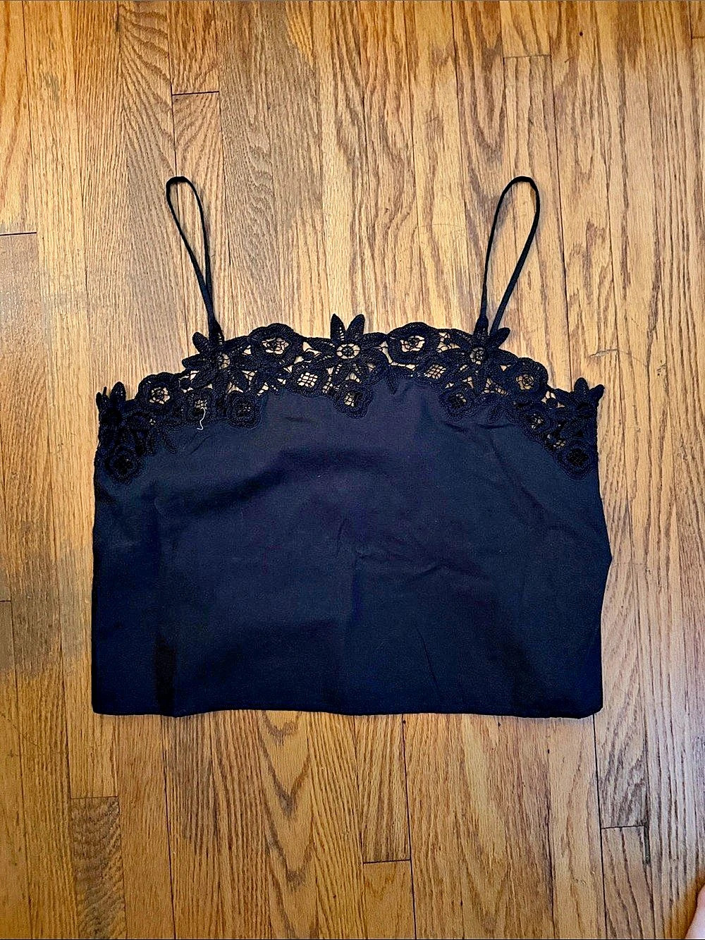 Sezane Yara Black Cotton Tank